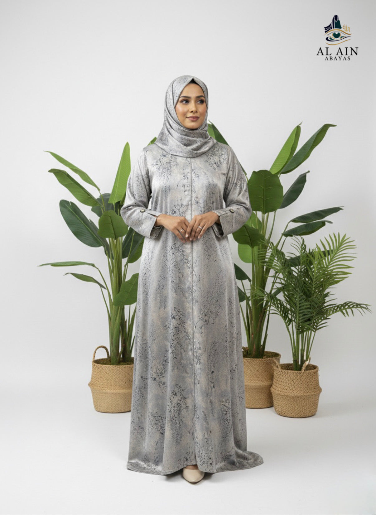 The Metallic Foil Dubai Abaya