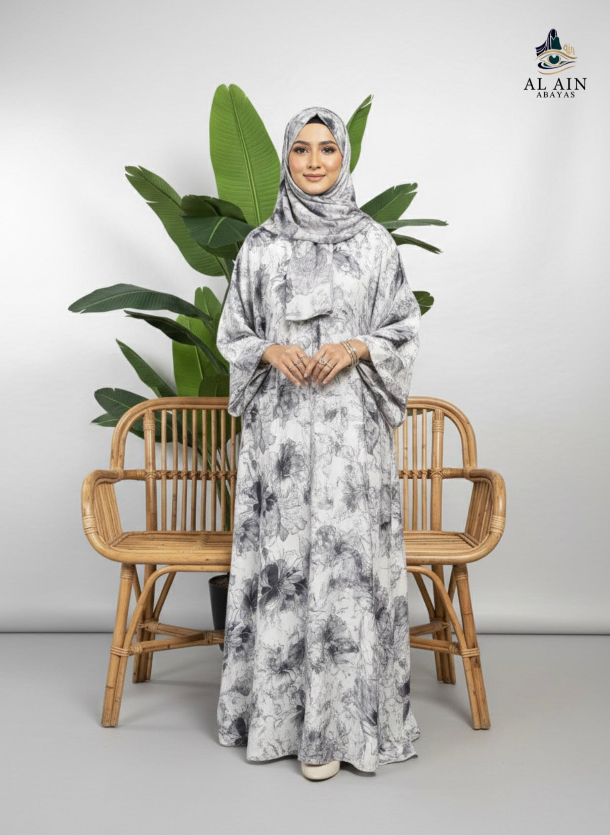 The Metallic Foil Dubai Abaya