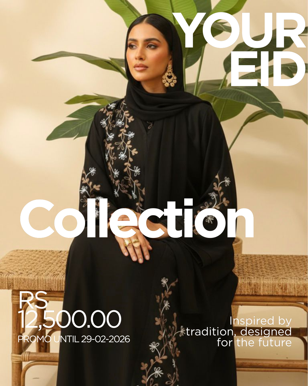Al-Ain Eid Collection: The “Nusrath” Embroidered Abaya