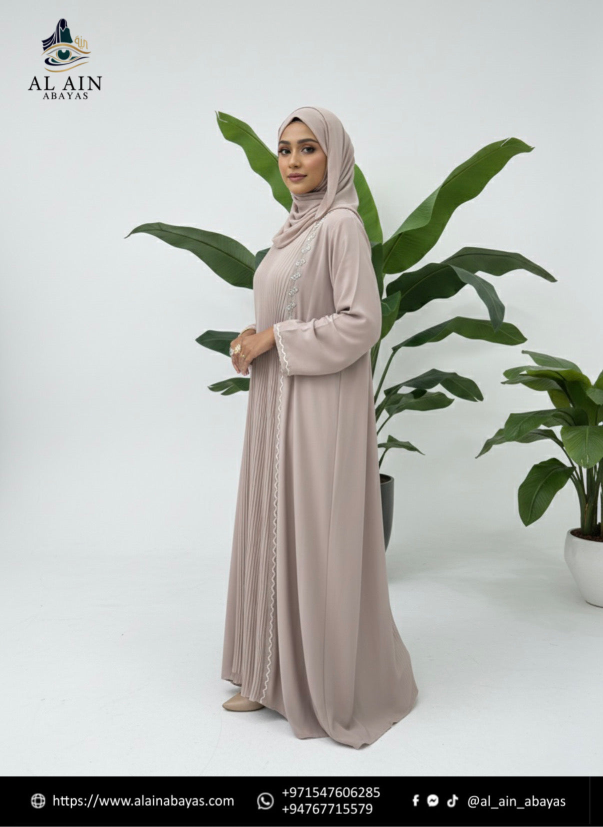 Dubai Desert Rose Luxe Abaya
