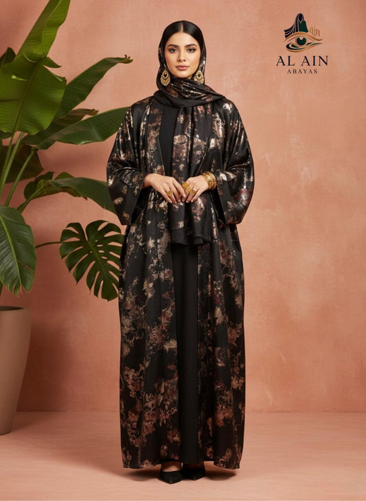 Luxury Floral Organza Abaya