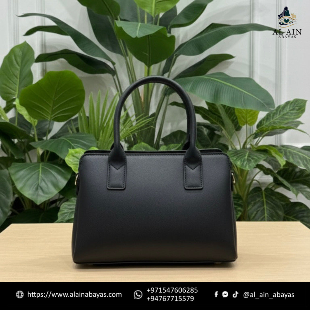 VD Valendnee Classic Noir Satchel – Timeless Black & Gold