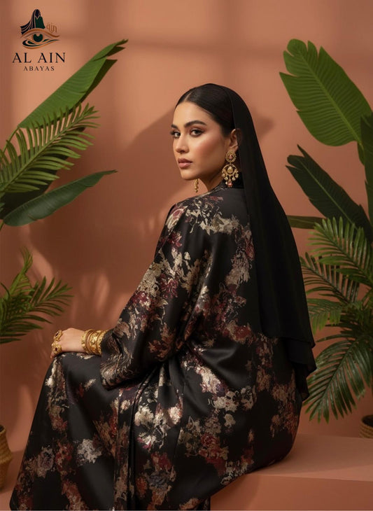 Luxury Floral Organza Abaya